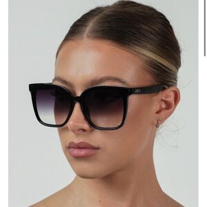 Black Oversized  Wayfarer Sunglasses